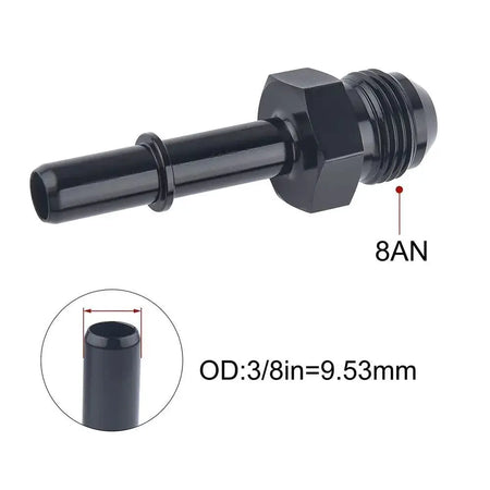 1PC Aluminum 6AN 8AN Male To 3/8" 5/16" Quick Disconnect Male Push On EFI Fitting Adapter Quick Connect by InterCyprus Trading Ltd