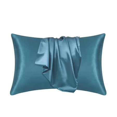 100% Silk Pillowcase by NoEnName_Null &ndash; Promotes Healthier Hair and Skin Moonlight Blue / 51cmx76cm