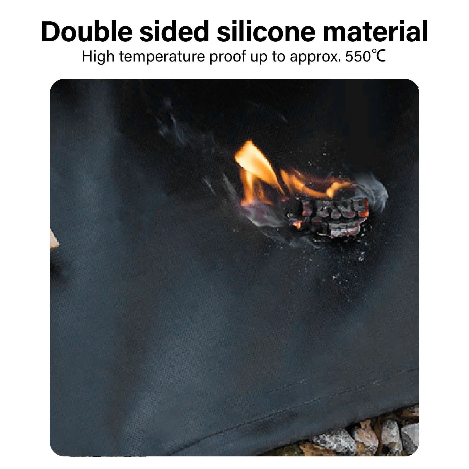 Grill Floor Pad Protective Under Grill Mat &ndash; Heat Safe