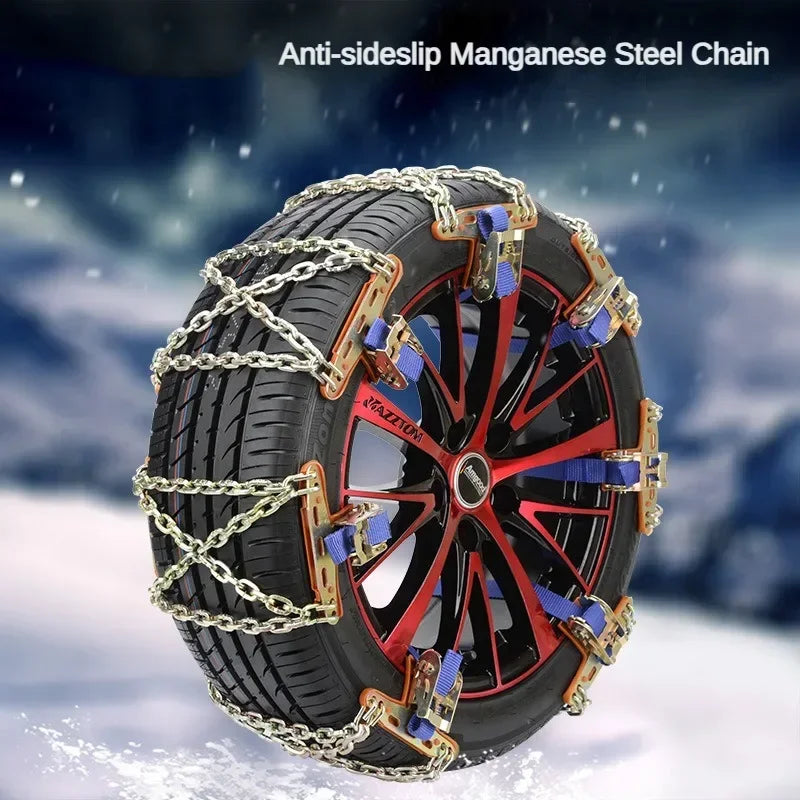 Winter Vehicle Anti Skid Chains &ndash; Thick Manganese Steel