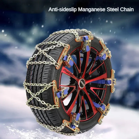 Winter Vehicle Anti Skid Chains &ndash; Thick Manganese Steel