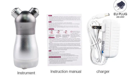 MONAI Face Massager &ndash; LED Photon Therapy For Firming Silver-EU-Plug