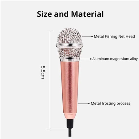 Portable Mini Microphone for Smartphones and PCs