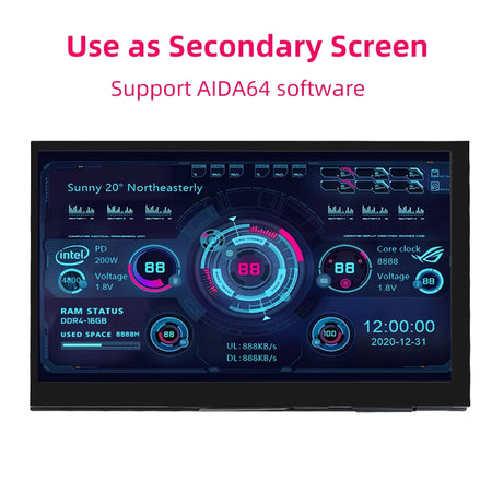 7 Inch Portable IPS LCD Touch Screen Monitor for Raspberry Pi &amp; PC