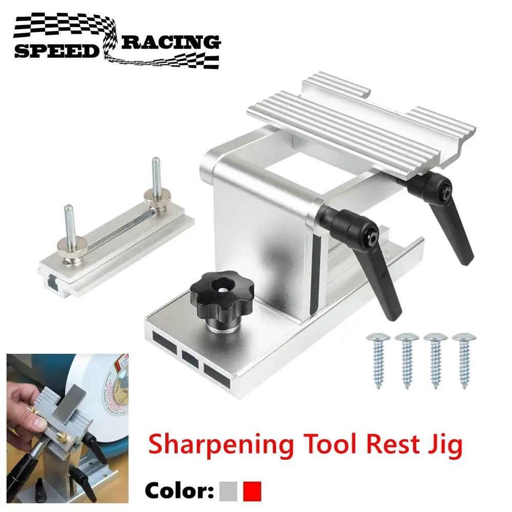 Adjustable Sharpening Tool Rest Jig Bench Grinder Tool for 6 inch or 8 inch Bench Grinders and Sanders by InterCyprus Trading Ltd