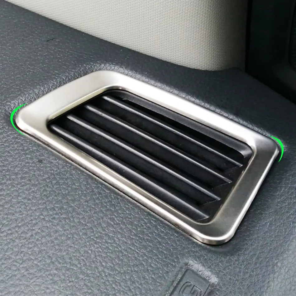 Vent Cover Trim Set for Ford Everest Ranger Dash Vents ABS 2 Pieces Fireproof High Temperature Resistant
