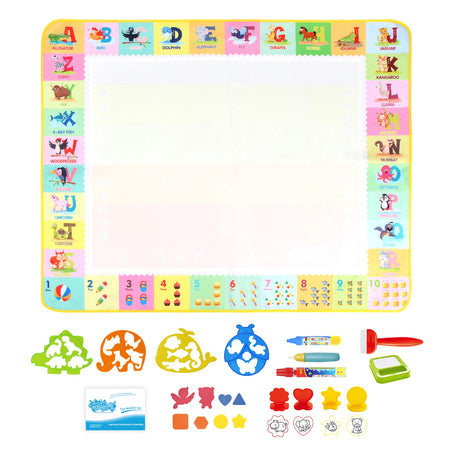 Coolplay Water Doodle Mat &ndash; Reusable Magic Pens for Creative Learning B 100x80cm
