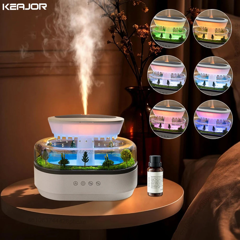 Aroma Humidifier Raindrop Diffuser &ndash; Whisper Quiet Operation