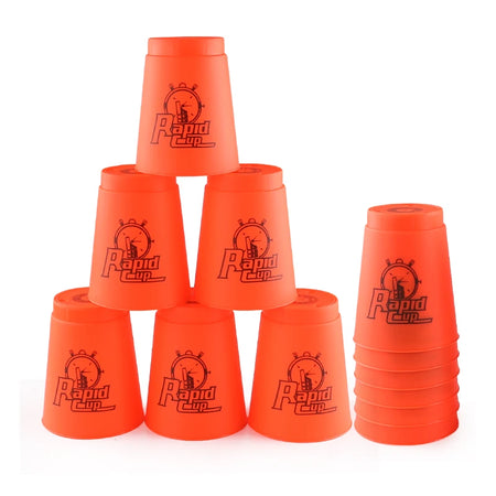 Four Colours Quick Stacks Cups &ndash; Fast Reaction Sports Training Game Red