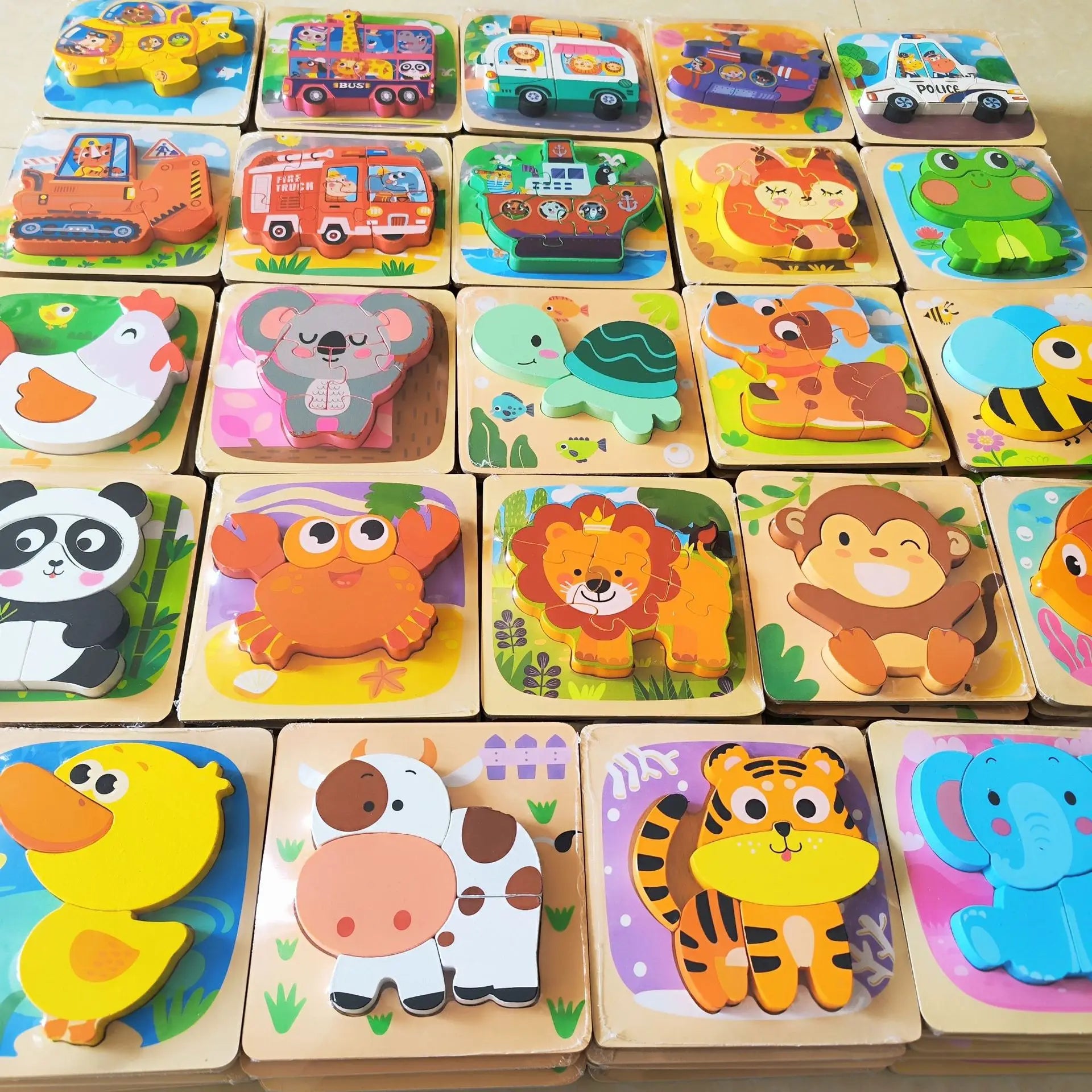 Montessori Wooden Puzzle Boards &ndash; Engaging Educational Toy for Toddlers