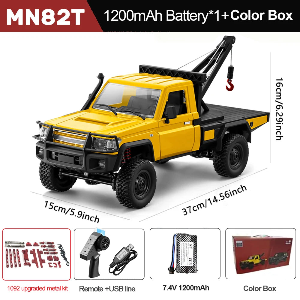 MN82T RC Crawler - All Terrain 4WD Remote Control Car YW-1092 set