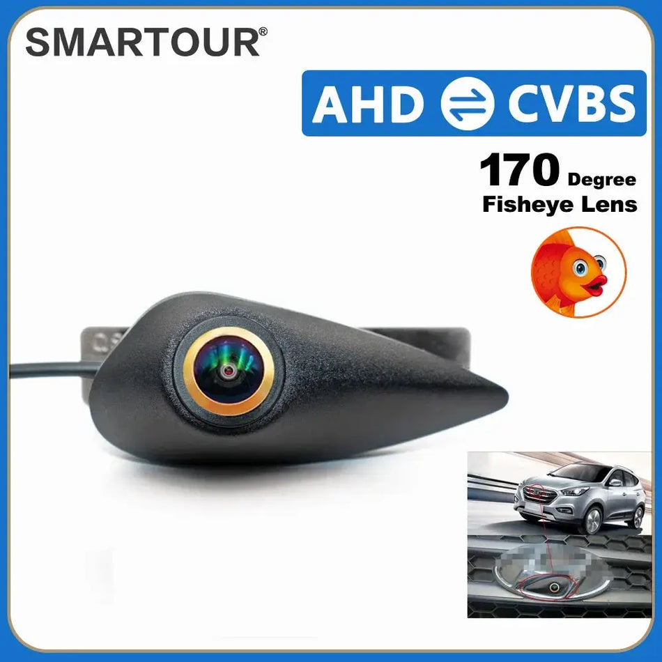 CCD AHD Vehicle Emblem Logo Front View Camera For Hyundai Elantra Verna Accent Tucson IX35 Santa Fe I20 I30 I40 H1, HD 1080P Nig by InterCyprus Trading Ltd