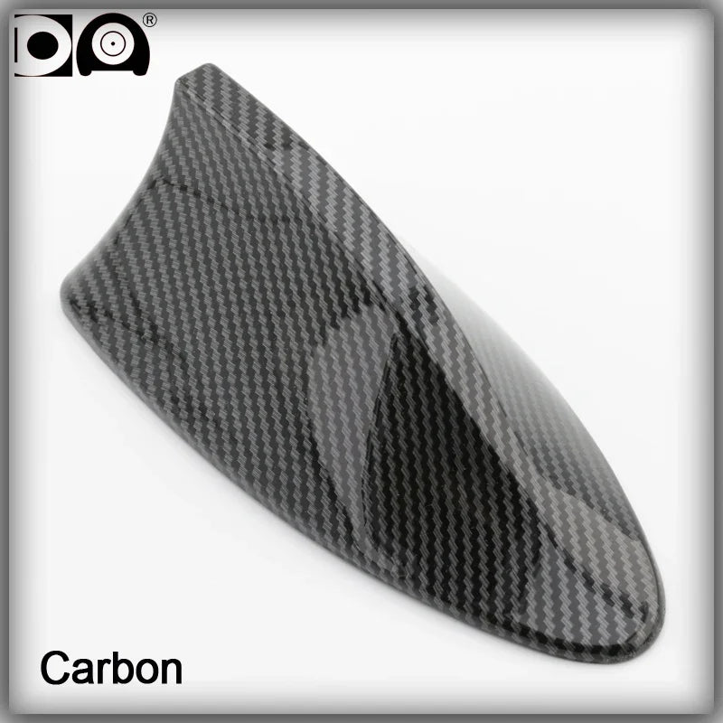 Universal Shark Fin Antenna &ndash; Enhanced FM/AM Radio Signal Carbon Black
