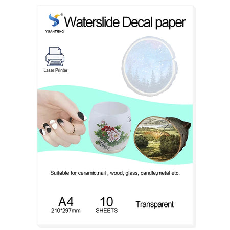 A4 Waterslide Decal Paper 10 Sheets &ndash; Inkjet Compatible