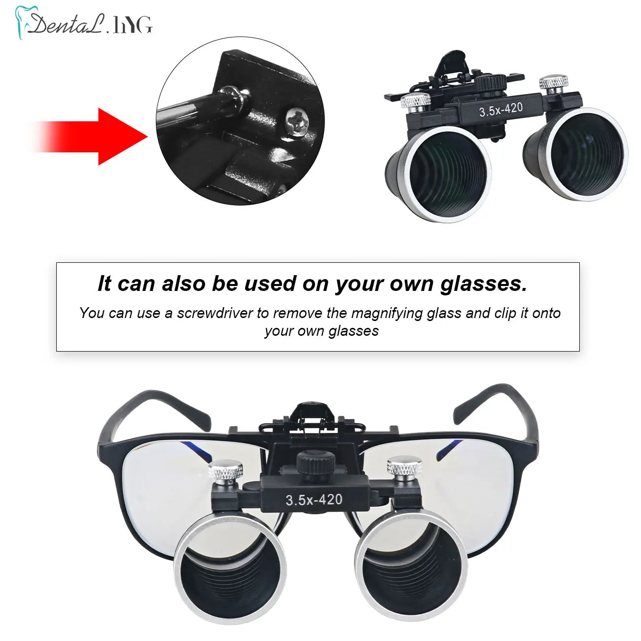 Dentistry Binocular Magnifier 2.5X 3.5X Loupes &ndash; Ultralight