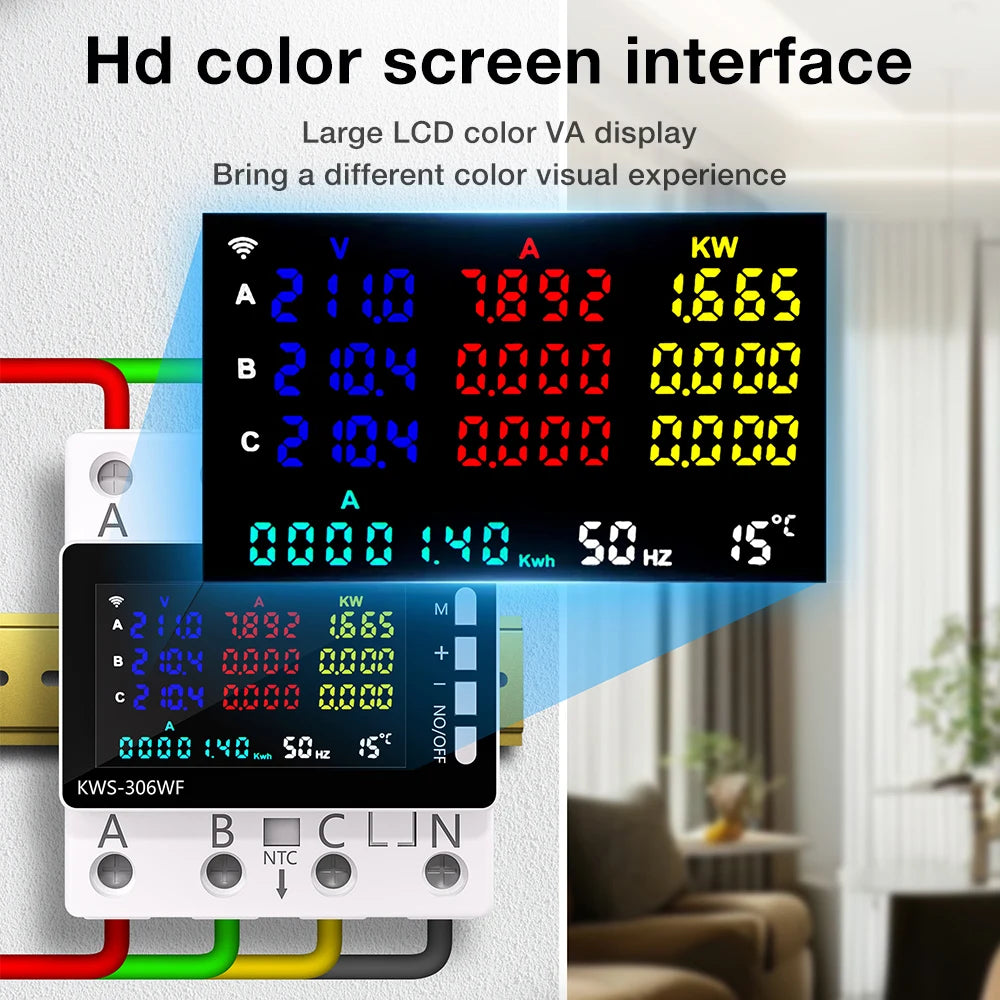 KWS-306 Three-Phase Meter &ndash; Digital Watt-Hour Display