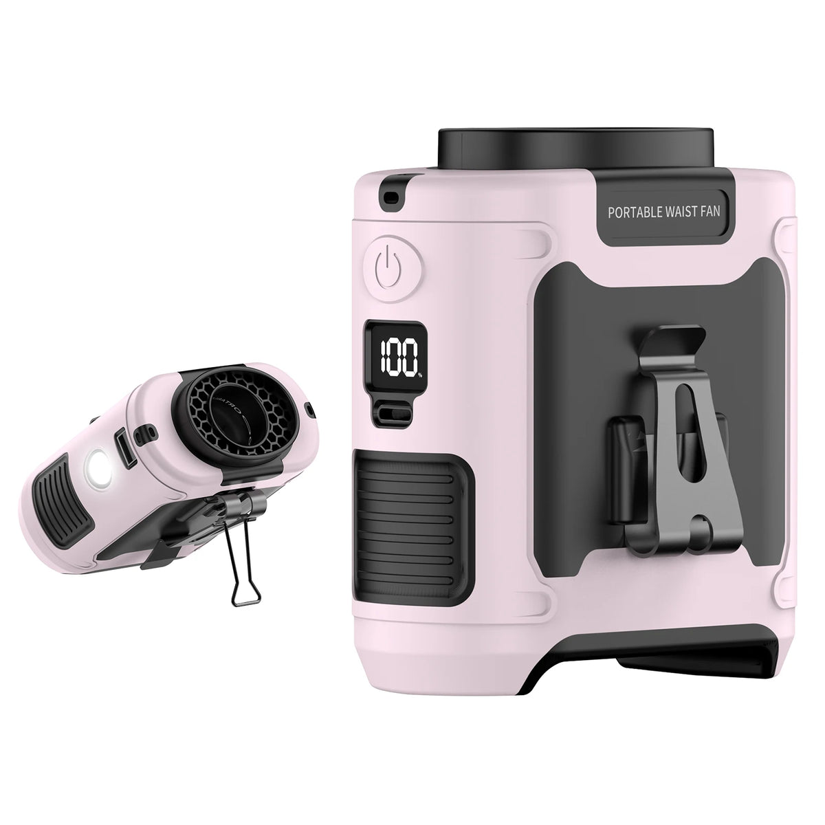 Socoolfan 20000mAh &ndash; Powerful Portable Neck Fan with Power Bank 10000mAh Pink