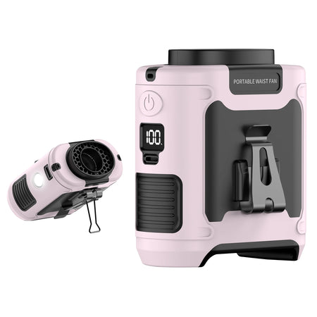 Socoolfan 20000mAh &ndash; Powerful Portable Neck Fan with Power Bank 10000mAh Pink