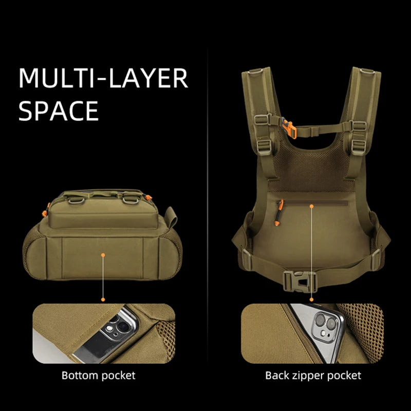 Tactical Chest Bag Molle Vest Front Pouch &ndash; Rugged Utility