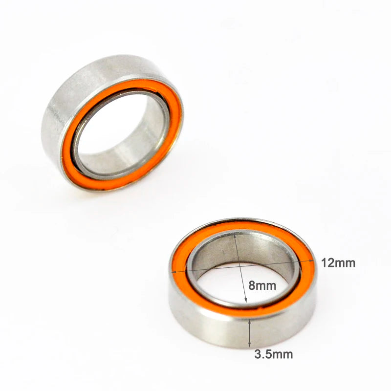 10pcs Hybrid Ceramic Bearings for Spinning Reels &ndash; Silent SMR128 8X12X3.5mm / CHINA / 10Pcs