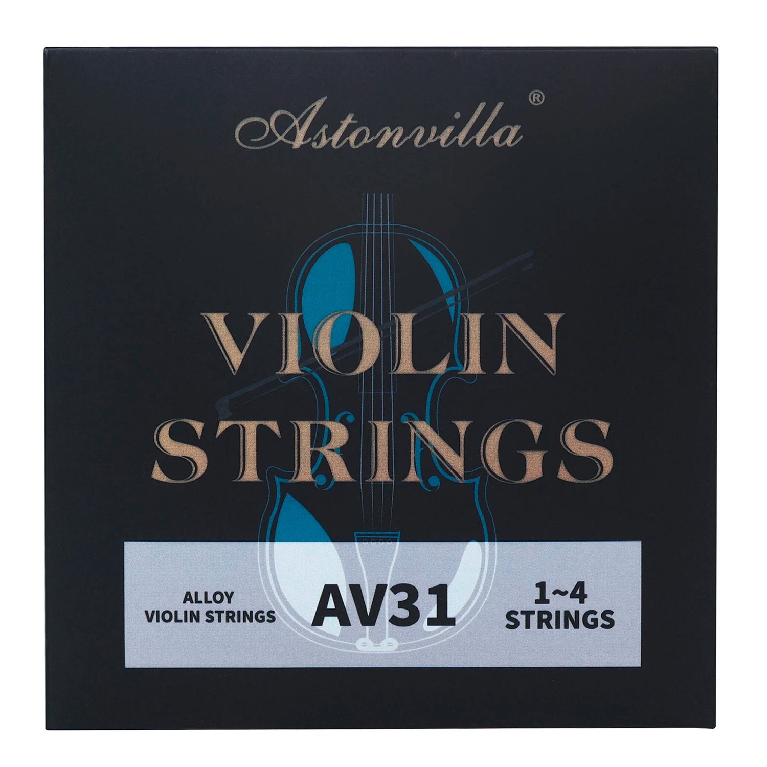 Astonvilla 4/4 Violin Strings E-A-D-G &ndash; High Quality Core AV31