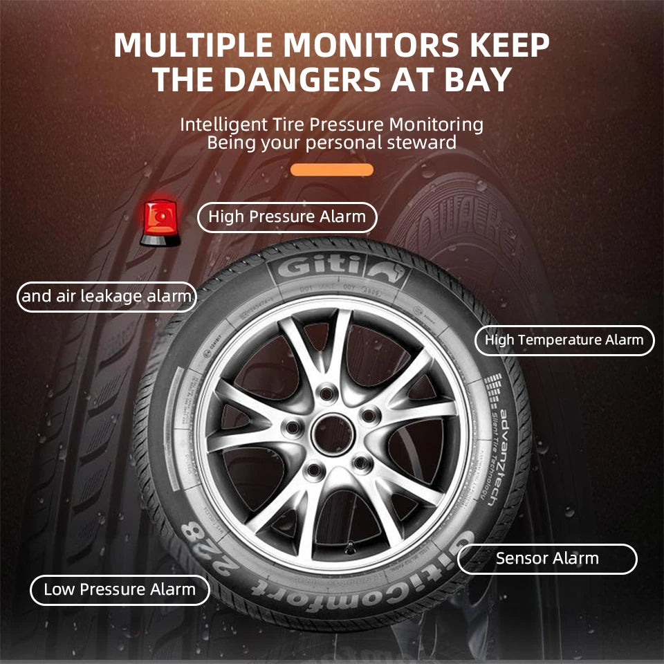 ACCEO K43 TPMS Sensor &ndash; Solar And USB Charging Monitor