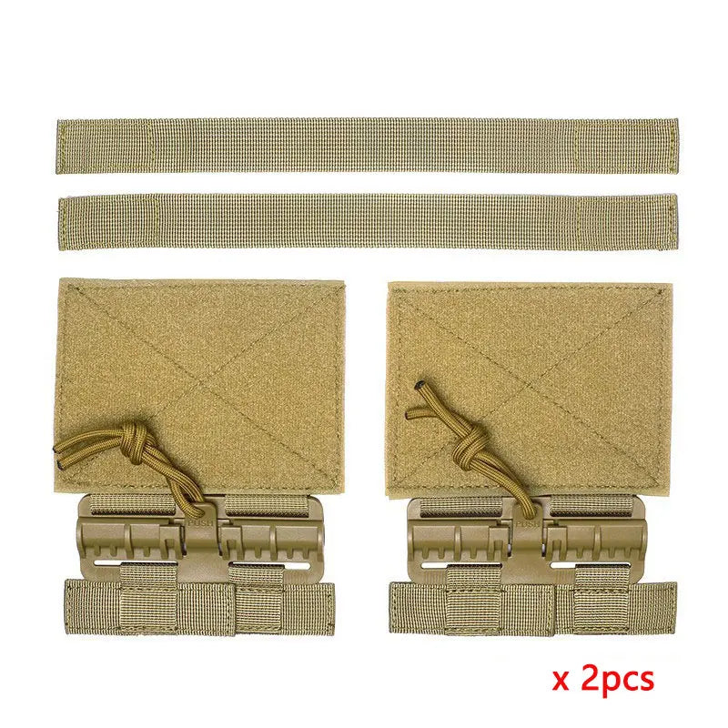 Tactical Quick Removal Vest Buckle Set &ndash; Easy Install Tan 2pcs