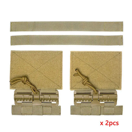 Tactical Quick Removal Vest Buckle Set &ndash; Easy Install Tan 2pcs