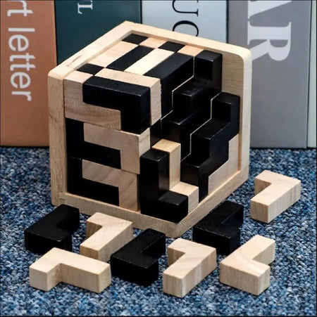 3D Cube Puzzle Lu &ndash; Educational Brain Teaser For All Ages