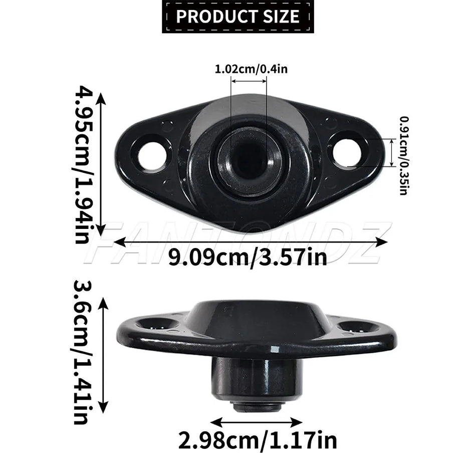 Placa de retención de puerta corredera de metal negro para VW Transporter T4 1990-2003