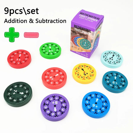 Math Fidget Spinners BZS00611 - Educational Abacus Toy A