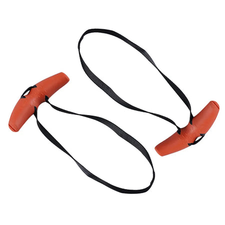 Heavy Duty Pull Up Handles - Rubber Neutral Grip, Multifunction Gym Equipment orange-1pair