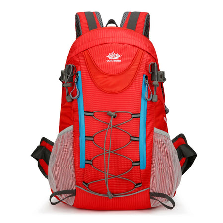 Hiking Travel Backpack 40L &ndash; Water-Repellent Nylon Exterior RED COLOR