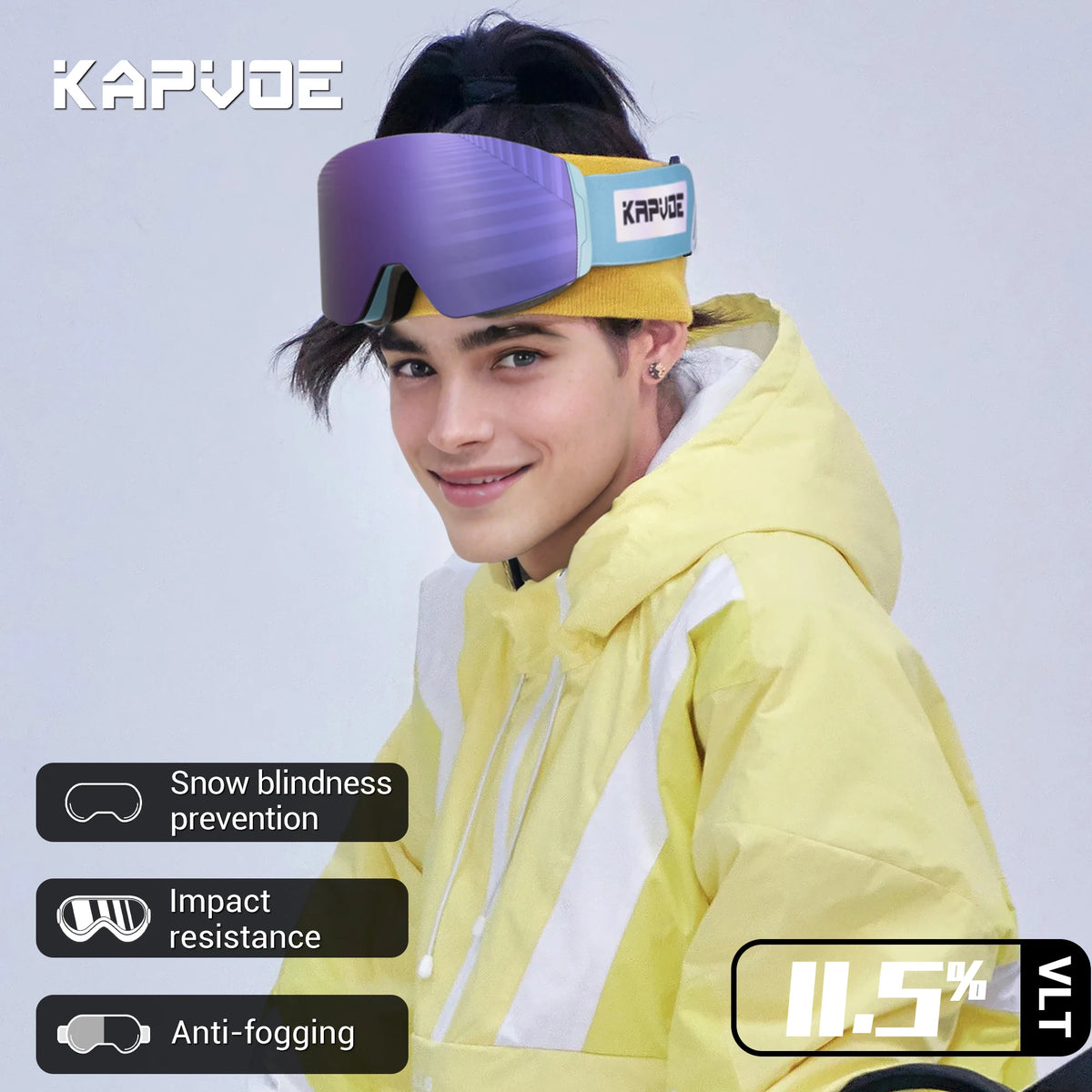 KAPVOE K718 Ski Goggles &ndash; Photochromic UV400 Anti-Fog Lenses