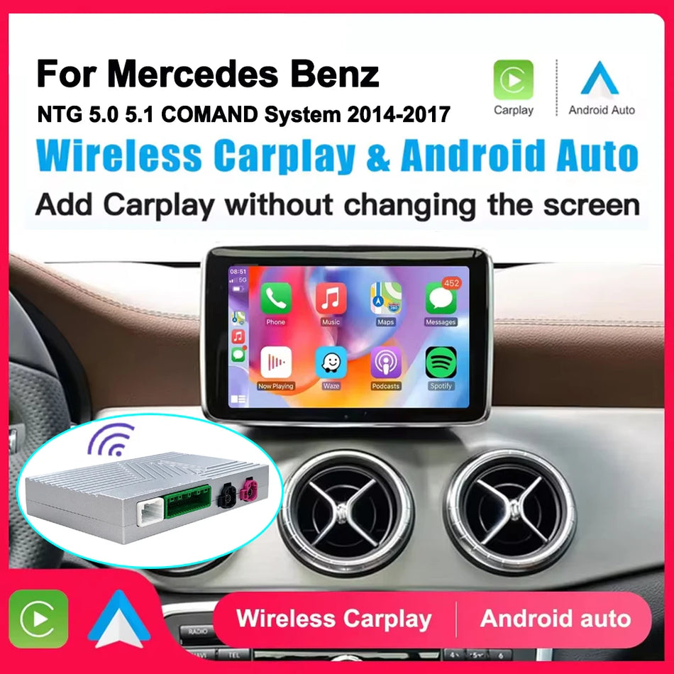 Adaptor Mercedes Benz W205 NTG 5.0 5.1 CarPlay Android Auto pentru Bluetooth