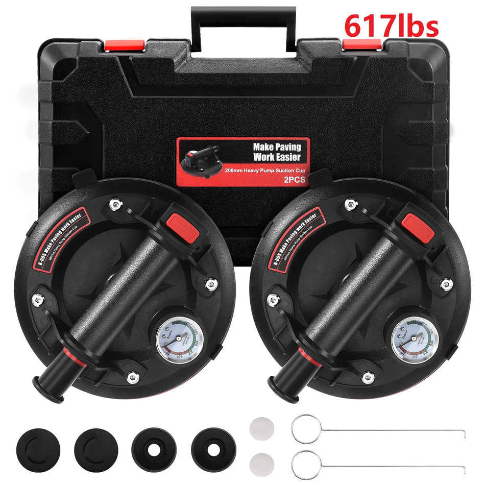 2Pc 8 Tum Vakuum Sugkoppar Glas Mätare Kakel Granit