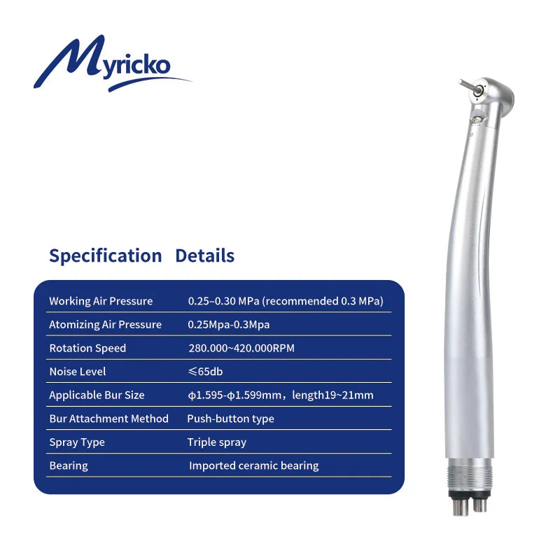 Dental High Speed Handpiece WJ-162/164 &ndash; 280k-400k RPM