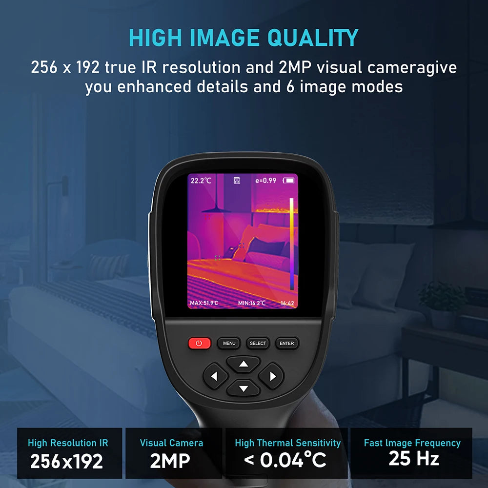 Advanced GW256 Thermal Imaging Camera 2024: High-Resolution Infrared Imager for Leak Detection and Electrical Applications