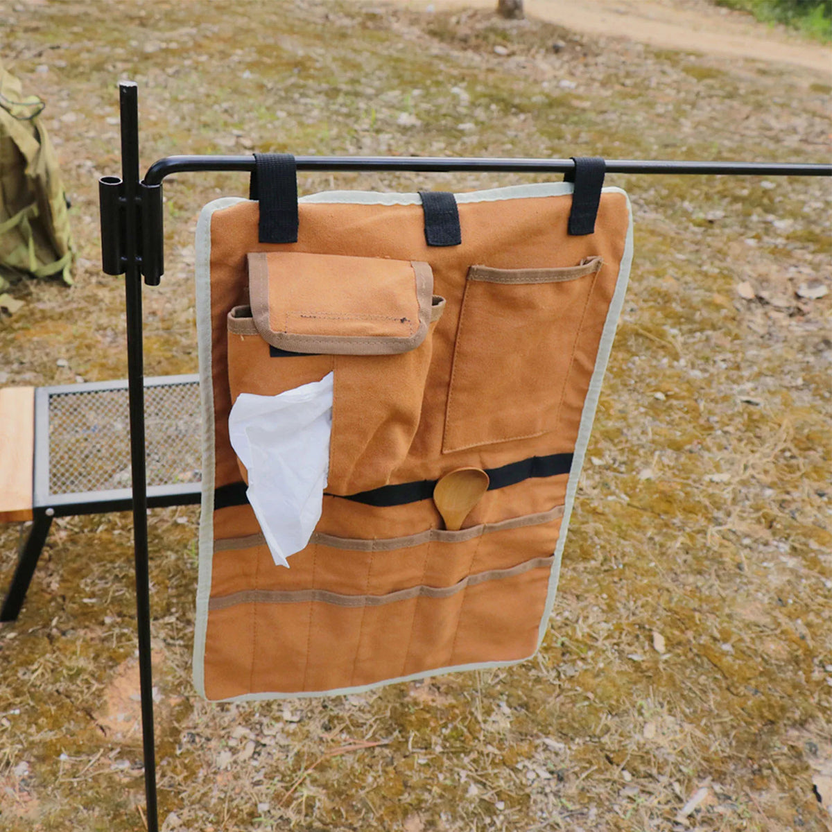 Camping Hanging Storage Organizer - Waterproof With Pockets