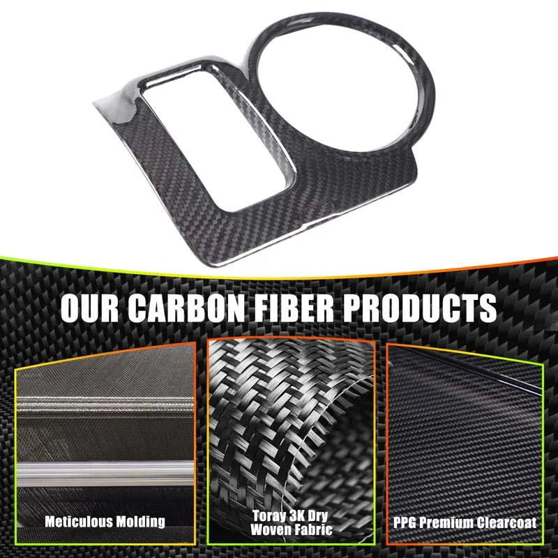 Rifinitura centrale in fibra di carbonio reale per Nissan 370Z Z34