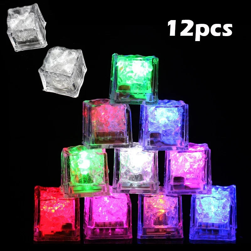 YIYUEQIANLI LED Light Up Bath Toys - 6/12PCS Waterproof Colourful Glowing Fun for Kids 12PCS