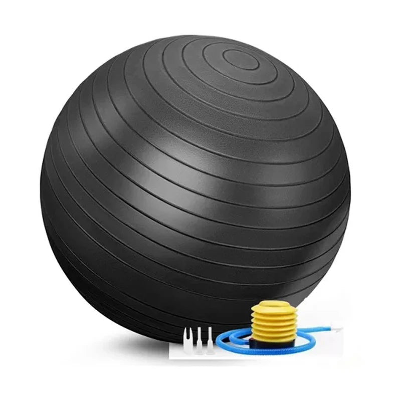 65/75/85cm Balance Ball &ndash; Pregnancy Safe Yoga Fitness Ball black-75cm