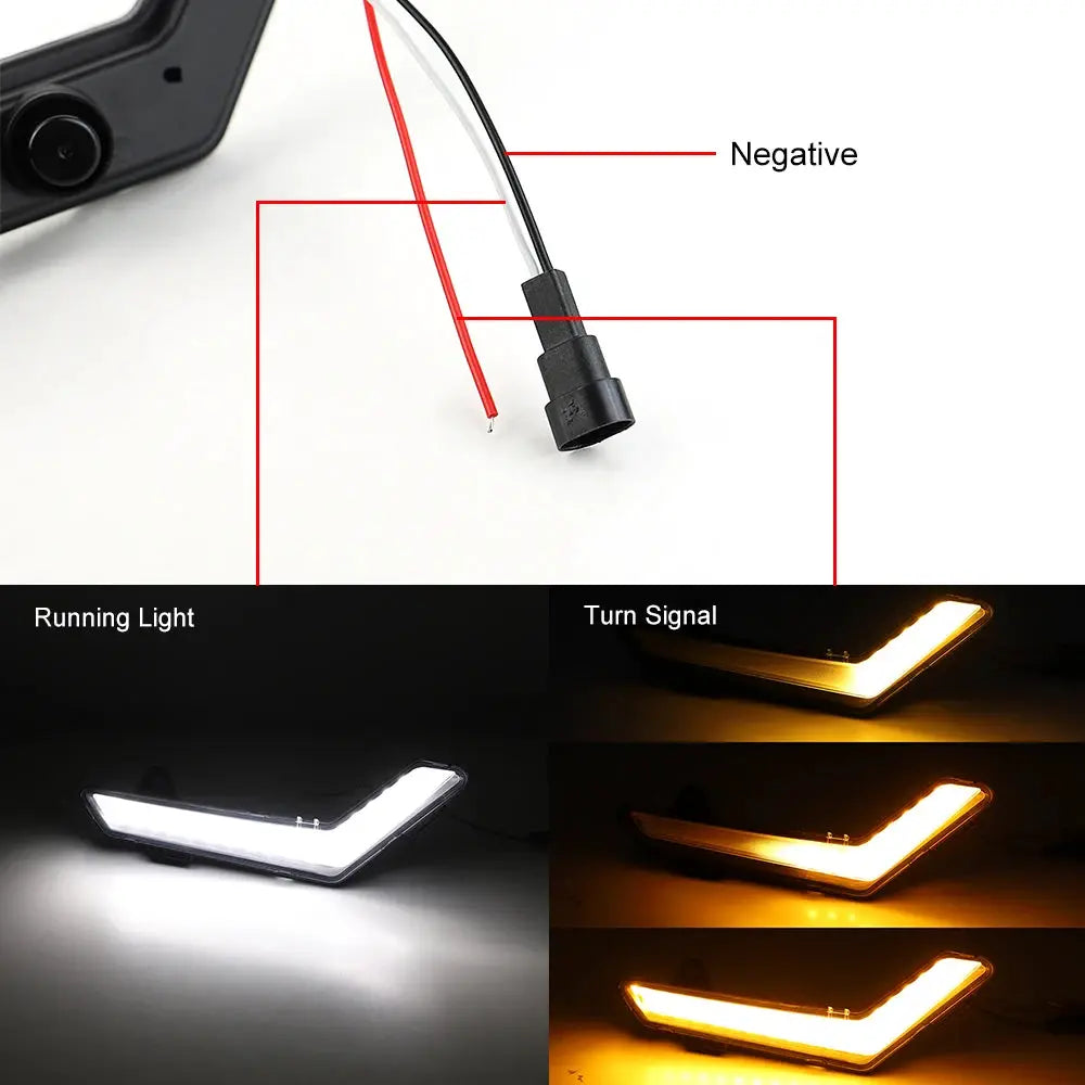 ATV LED Front Flow Turn Signal Light DRL Lights for Can-Am Defender 2020+ Defender Max 2020+ Commander 2021 by InterCyprus Trading Ltd