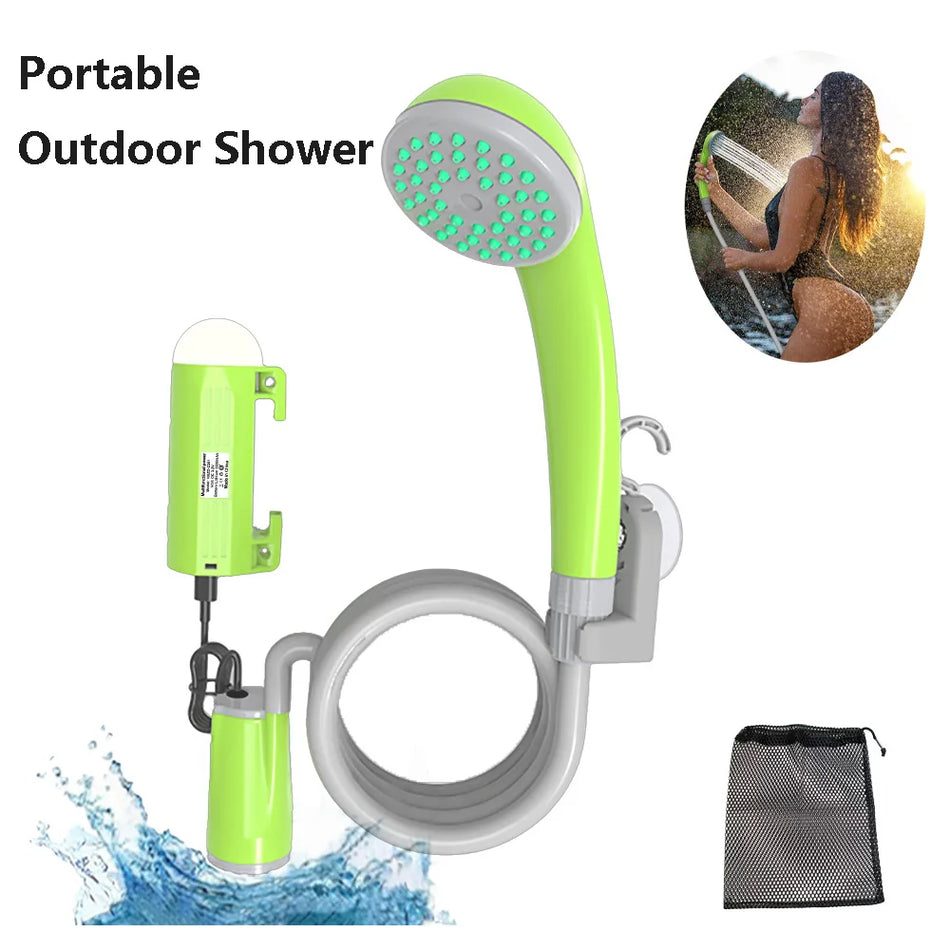 Camping Shower Pump &ndash; LED Lamp and IPX8 Waterproof