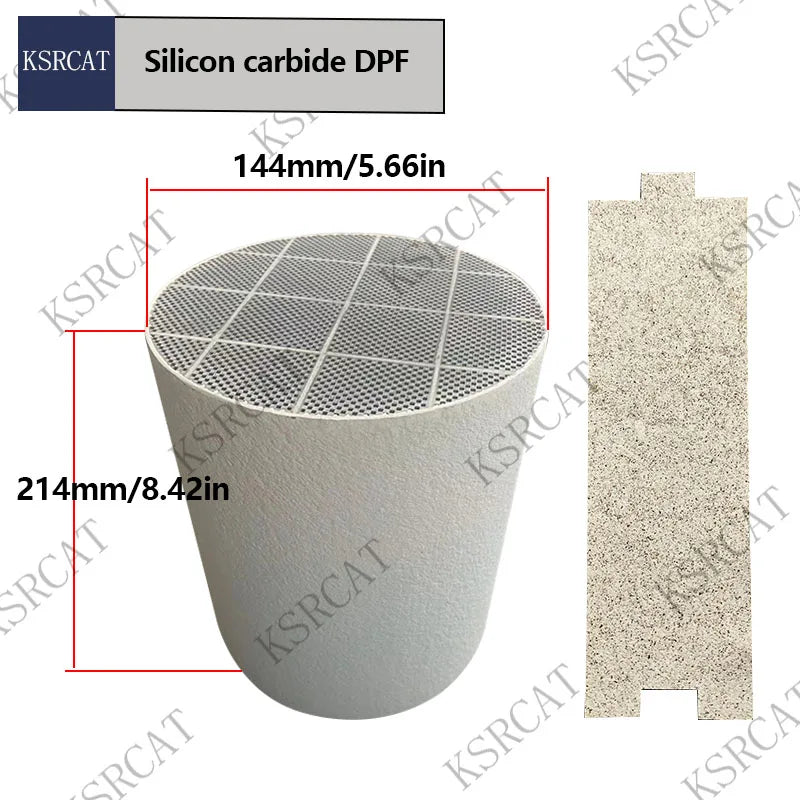 Silicon Carbide Diesel Particulate Filter DPF Universal 144x214mm