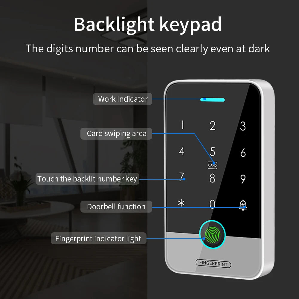 Tuya APP 125KHz+13.56MHz Access Controller &ndash; Waterproof