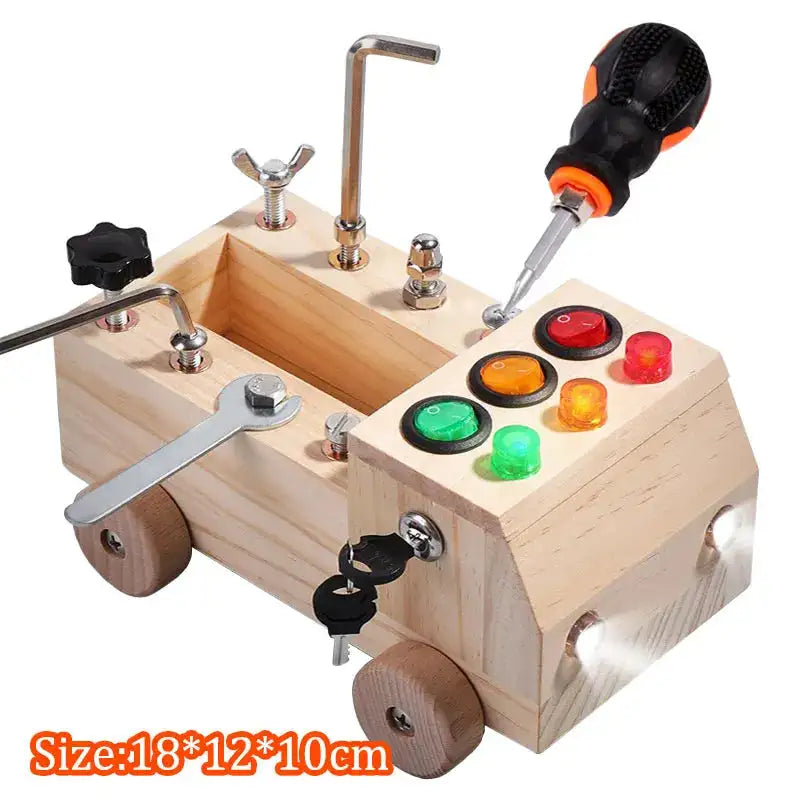 MY10082 Busy Board Led Switch Wheel Educational Toy &ndash; Play ATS30219