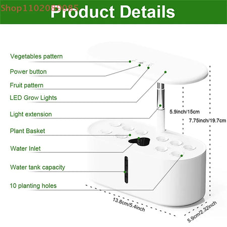 Intelligent Hydroponic Growing System &ndash; Auto Timer Light