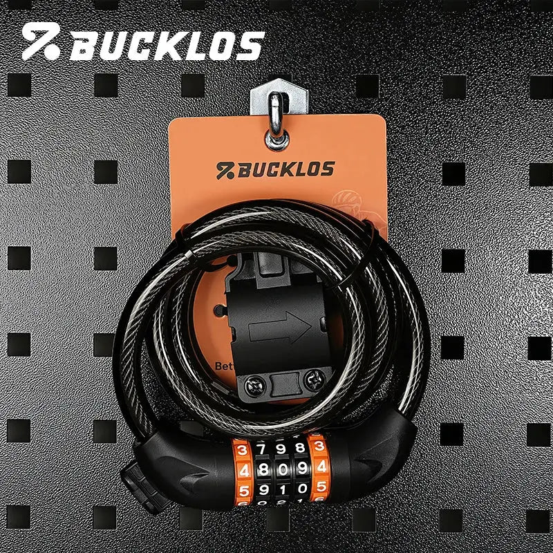 BUCKLOS Bicycle Cable Lock Anti-theft 5-digit Bike Password Lock 1.03M Steel Cable Zinc Alloy E-Bike Locks Bicycle Accessories by InterCyprus Trading Ltd