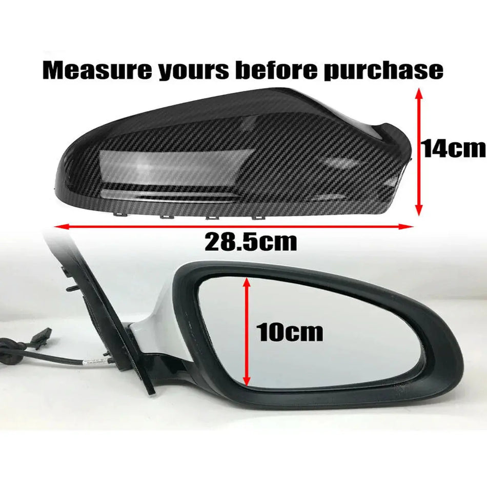 Rear View Mirror Covers ABS Plastic For Opel Vauxhall Astra H 2004-2013 by InterCyprus Trading Ltd